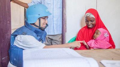 IOMが運営するソマリア南部の診療所では特に女性と子供の患者が多い Photo © IOM / Sanyu Osire