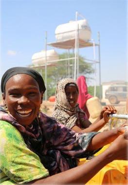 ソマリア　国内避難民に対する給水事業　©IOM 2016